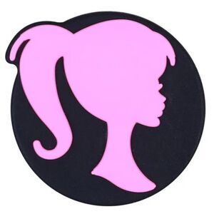 Silicone Focal Bead - #FB079 - LOT of 4  Doll - 1" x 1"